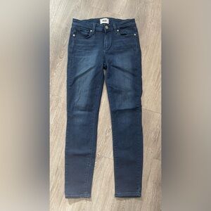 PAIGE Dark Blue Verdugo Ankle Jeans